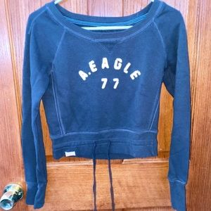 Crop crew neck sweatshirt from Hollister